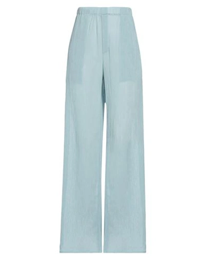 Ludovic De Saint Sernin Woman Pants Sky Blue Size M Polyester