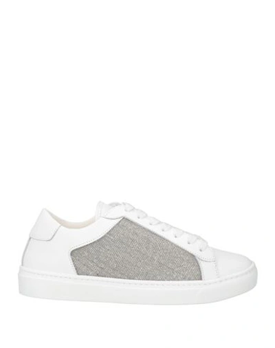 Fabiana Filippi Woman Sneakers White Size 10 Soft Leather