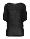 Snobby Sheep Woman Sweater Black Size 10 Cotton, Silk