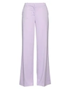 Kiltie Woman Pants Lilac Size 4 Polyester, Elastane In Purple