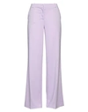 Kiltie Woman Pants Lilac Size 6 Polyester, Elastane In Purple