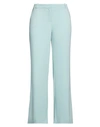 Kiltie Woman Pants Light Green Size 12 Polyester, Elastane