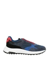 Hogan Hyperlight Low-top Suede Sneakers In Blue