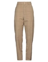 Lemaire Woman Pants Sand Size 8 Wool In Beige