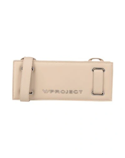 Y/project Woman Cross-body Bag Beige Size - Soft Leather