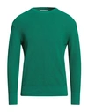 Manuel Ritz Man Sweater Emerald Green Size L Cotton