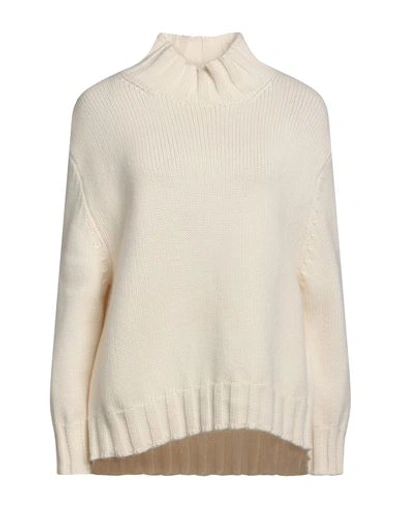 Simonetta Ravizza Woman Turtleneck Beige Size L Cashmere