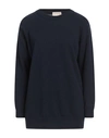 Drumohr Woman Sweater Midnight Blue Size L Cashmere