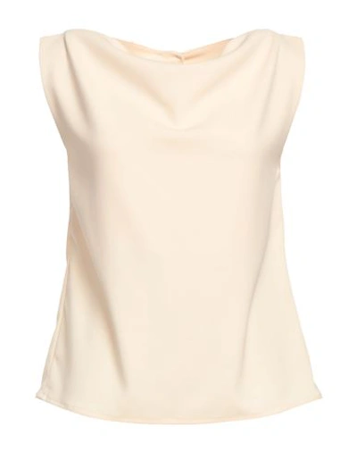 Rose A Pois Rosé A Pois Woman Top Beige Size 8 Polyester, Elastane