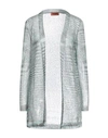 Missoni Woman Cardigan Sage Green Size 8 Viscose, Polyester In Sage Green
