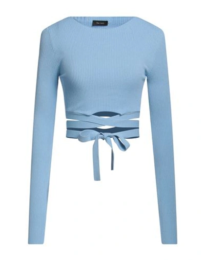 The Lulù Woman Sweater Azure Size Onesize Viscose, Polyester In Blue