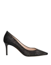 Rodo Woman Pumps Black Size 11 Textile Fibers In Black