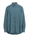 Harmont & Blaine Man Shirt Deep Teal Size Xxl Cotton In Green