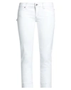 JACOB COHЁN JACOB COHЁN WOMAN JEANS WHITE SIZE 30 COTTON, ELASTANE