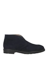 Antica Cuoieria Man Ankle Boots Midnight Blue Size 13 Soft Leather