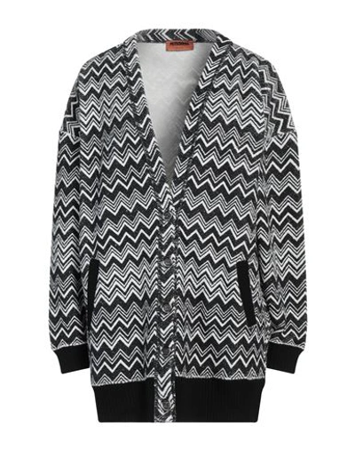 Missoni Woman Cardigan Black Size L Cotton