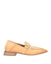 AS98 A. S.98 WOMAN LOAFERS CAMEL SIZE 8 LEATHER
