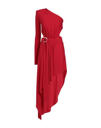Alexandre Vauthier Woman Mini Dress Red Size 6 Viscose, Elastane, Ecobrass, Glass