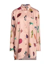 PS BY PAUL SMITH PS PAUL SMITH WOMAN SHIRT BLUSH SIZE 6 POLYESTER