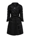 Ermanno Scervino Woman Overcoat Black Size 6 Cotton, Viscose, Polyamide