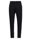 Trussardi Man Pants Navy Size 28 Cotton, Elastane In Navy Blue