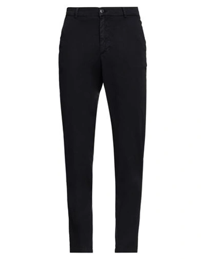 Trussardi Man Pants Navy Size 28 Cotton, Elastane In Navy Blue