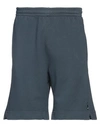 Mauro Grifoni Grifoni Man Shorts & Bermuda Shorts Slate Blue Size Xl Cotton