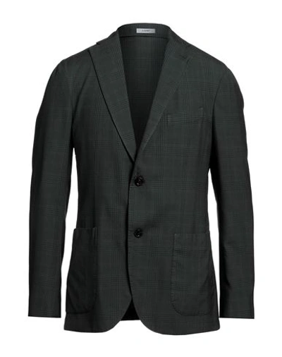 Boglioli Man Blazer Military Green Size 44 Wool, Silk