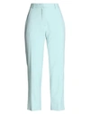 Ottod'ame Woman Pants Turquoise Size 6 Polyester, Viscose, Elastane In Blue