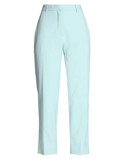 Ottod'ame Woman Pants Turquoise Size 6 Polyester, Viscose, Elastane In Blue