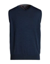 Paul & Shark Man Sweater Navy Blue Size 3xl Virgin Wool