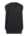 Paul & Shark Man Sweater Lead Size M Virgin Wool In Grey
