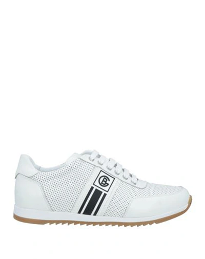 Baldinini Man Sneakers White Size 13 Leather