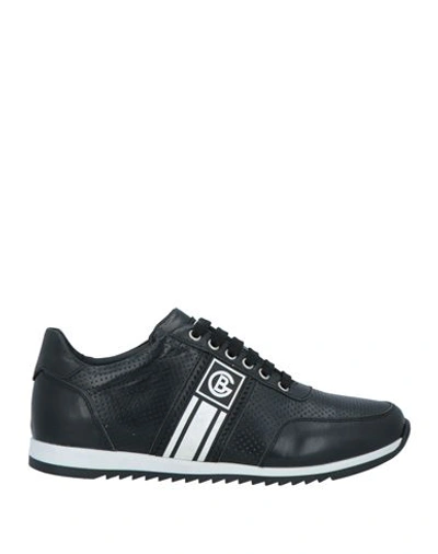 Baldinini Man Sneakers Black Size 7 Leather