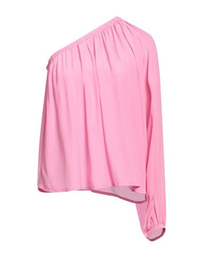 Même Road Woman Top Pink Size 6 Viscose, Silk