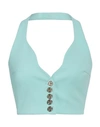 Pinko Woman Top Light Green Size 6 Polyester, Elastane In Green