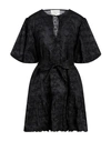Les Coyotes De Paris Woman Mini Dress Black Size 8 Ramie In Black