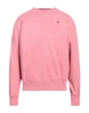 Acne Studios Man Sweatshirt Pink Size Xl Cotton