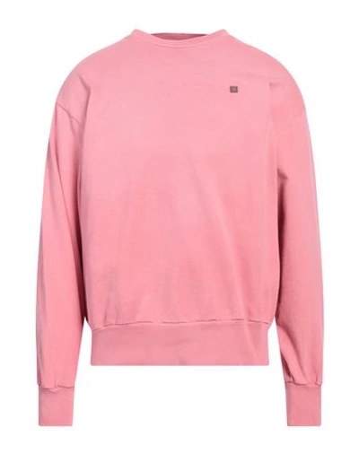 Acne Studios Man Sweatshirt Pink Size Xl Cotton