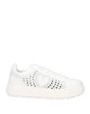 Love Moschino Woman Sneakers White Size 11 Calfskin