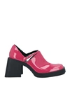 Justine Clenquet Woman Pumps Magenta Size 12 Leather In Magenta