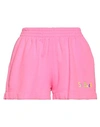 Mc2 Saint Barth Woman Shorts & Bermuda Shorts Fuchsia Size Xs Cotton In Pink