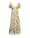 Connor & Blake Woman Maxi Dress Yellow Size S Cotton In Yellow