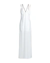 Monique Garçonne Woman Maxi Dress White Size 12 Polyester