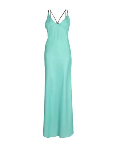 Monique Garçonne Woman Maxi Dress Light Green Size 12 Polyester