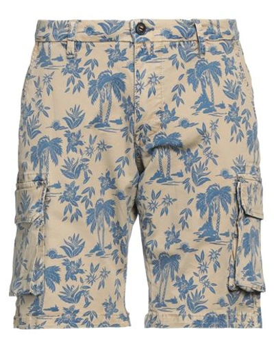 Impure Man Shorts & Bermuda Shorts Sand Size 34 Cotton, Elastane In Beige
