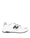 Hogan Hyperlight Laced H Punched Sneakers In White