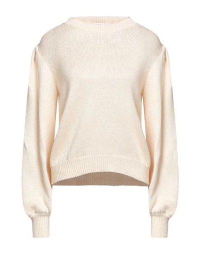 Ballantyne Woman Sweater Cream Size 6 Cotton, Polyester In White