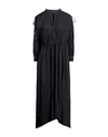 Peserico Woman Midi Dress Lead Size 10 Cotton In Grey