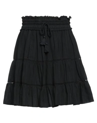 Marant Etoile Marant Étoile Woman Mini Skirt Black Size 8 Cotton, Linen, Viscose